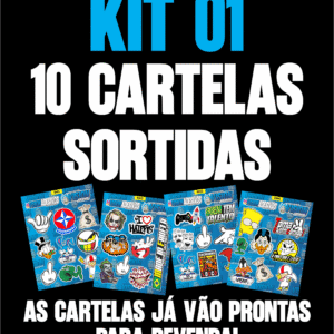 Kit 01 - 10 Cartelas Sortidas